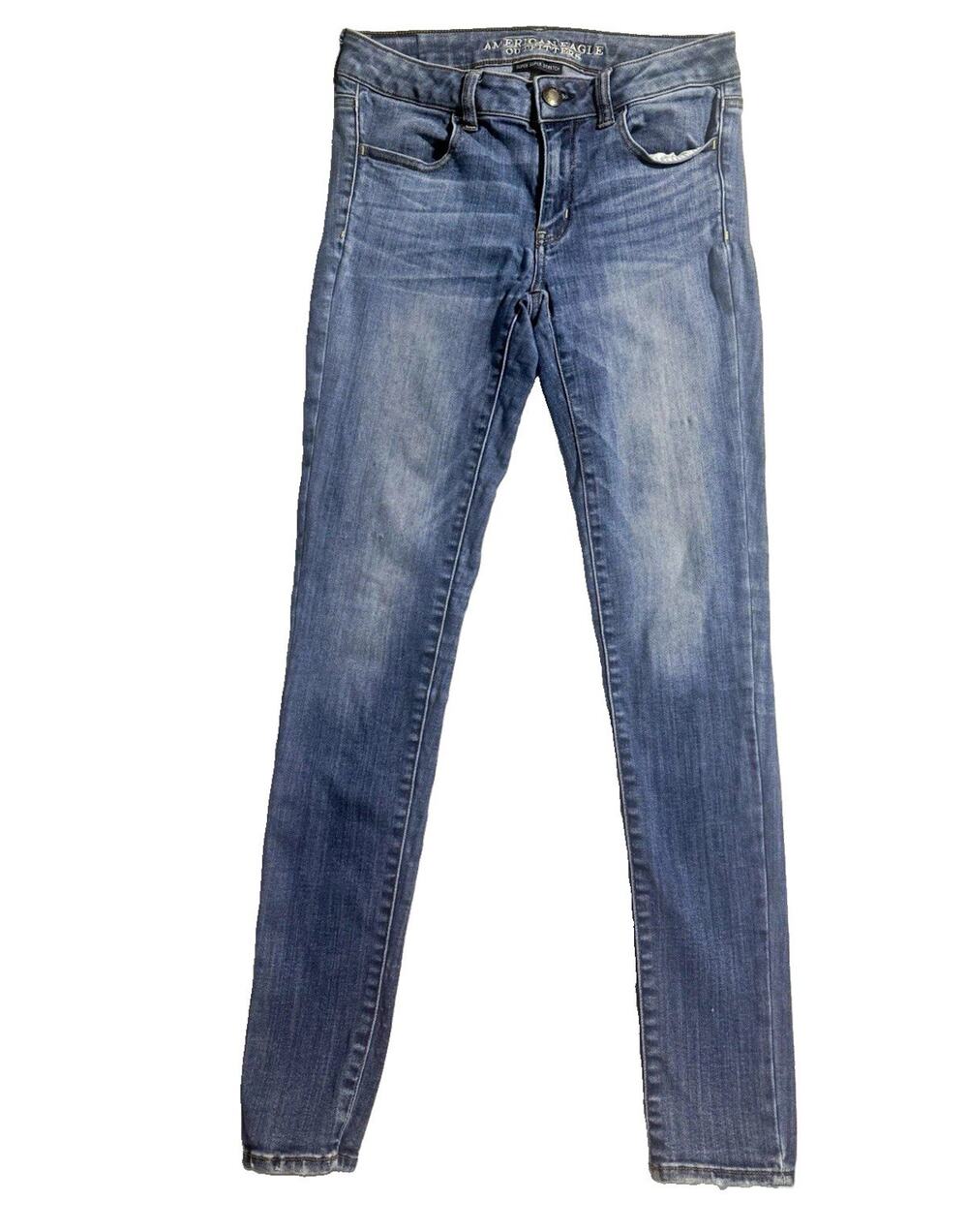 American Eagle Super Super Stretch High Rise Slim Jegging Jeans 6 Long
